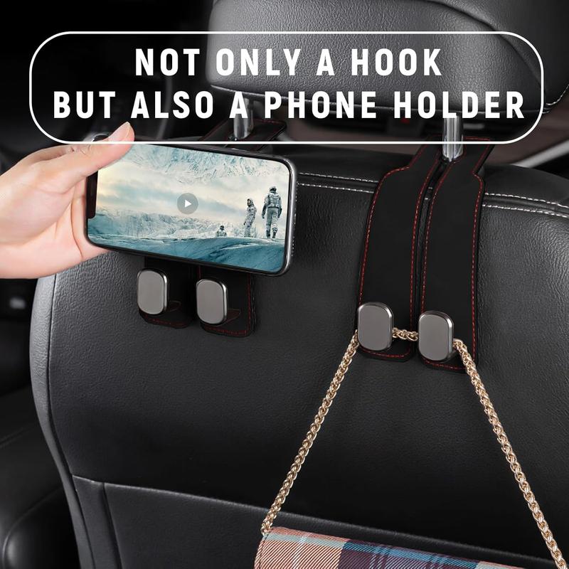 🔥LAST DAY SALE 50% OFF - 🚗Car Seat Back Alcantara Storage Hook - 💥Double Hook Holder for Convenient Storage