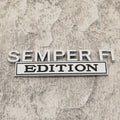SEMPER FI EDITION Car Emblem Metal Badge